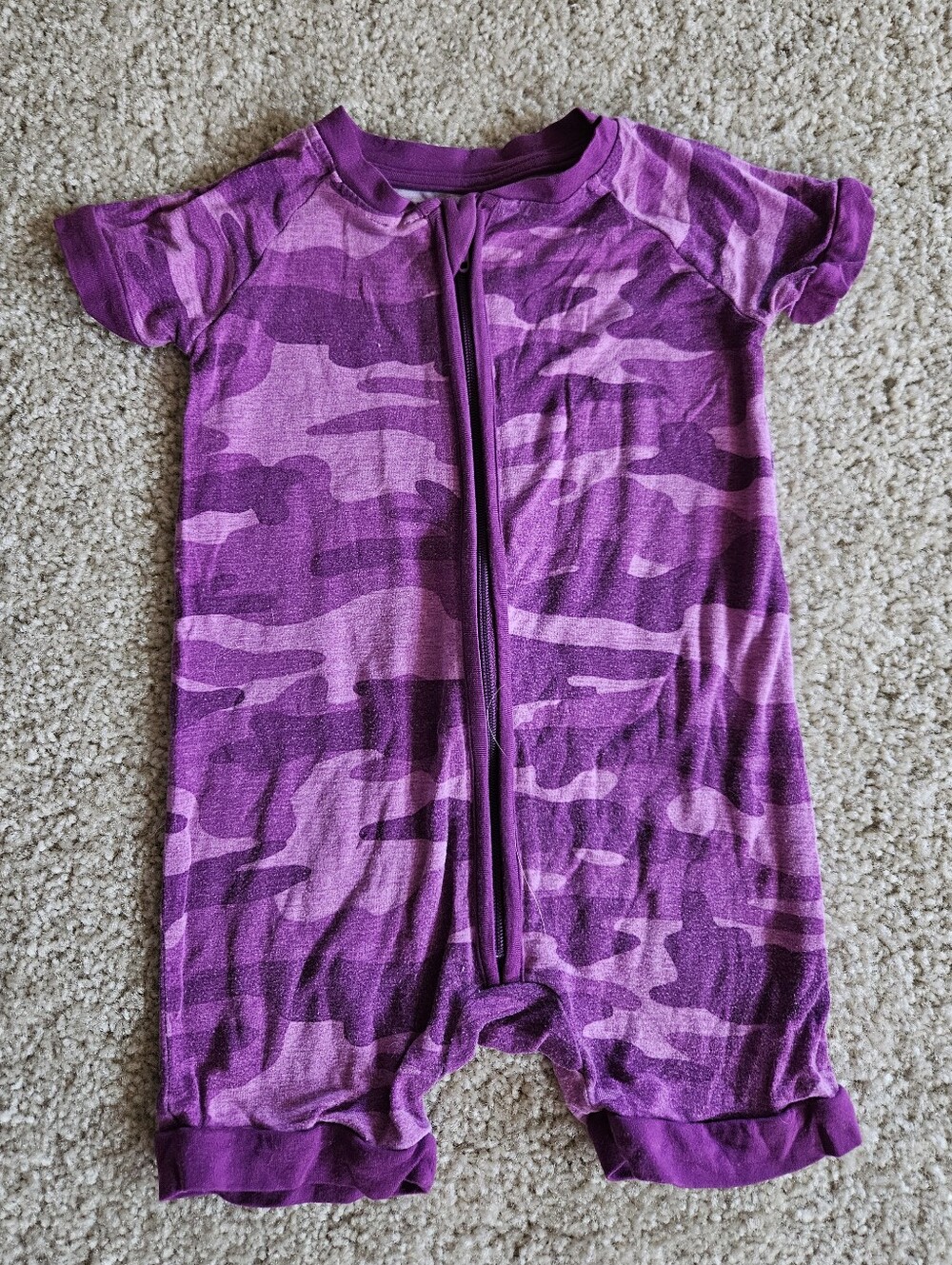 Little Sleepies Purple Camo Shorty